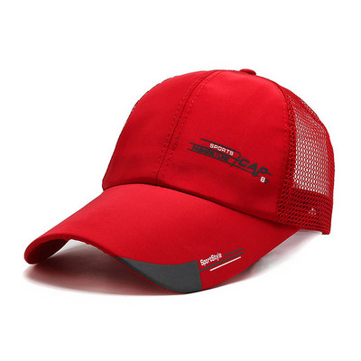 Pălărie de camioner simplă șapcă de baseball solidă șapci de protecție solară cu plasă respirabilă cu etichetă Stick Snapback șapcă de soare de vară, golf, pălărie de baseball