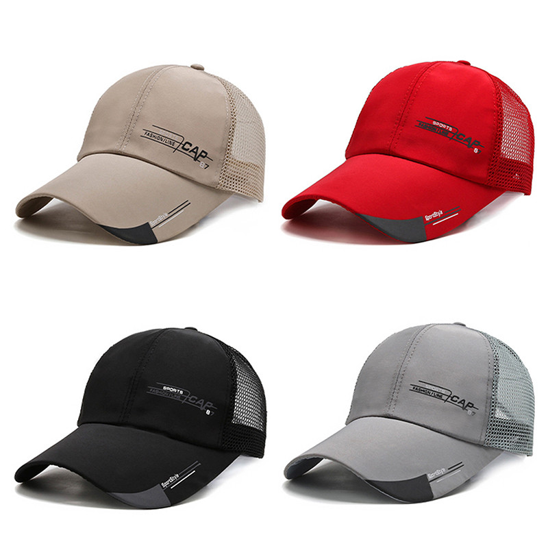 Pălărie de camioner simplă șapcă de baseball solidă șapci de protecție solară cu plasă respirabilă cu etichetă Stick Snapback șapcă de soare de vară, golf, pălărie de baseball