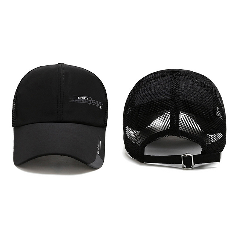 Pălărie de camioner simplă șapcă de baseball solidă șapci de protecție solară cu plasă respirabilă cu etichetă Stick Snapback șapcă de soare de vară, golf, pălărie de baseball