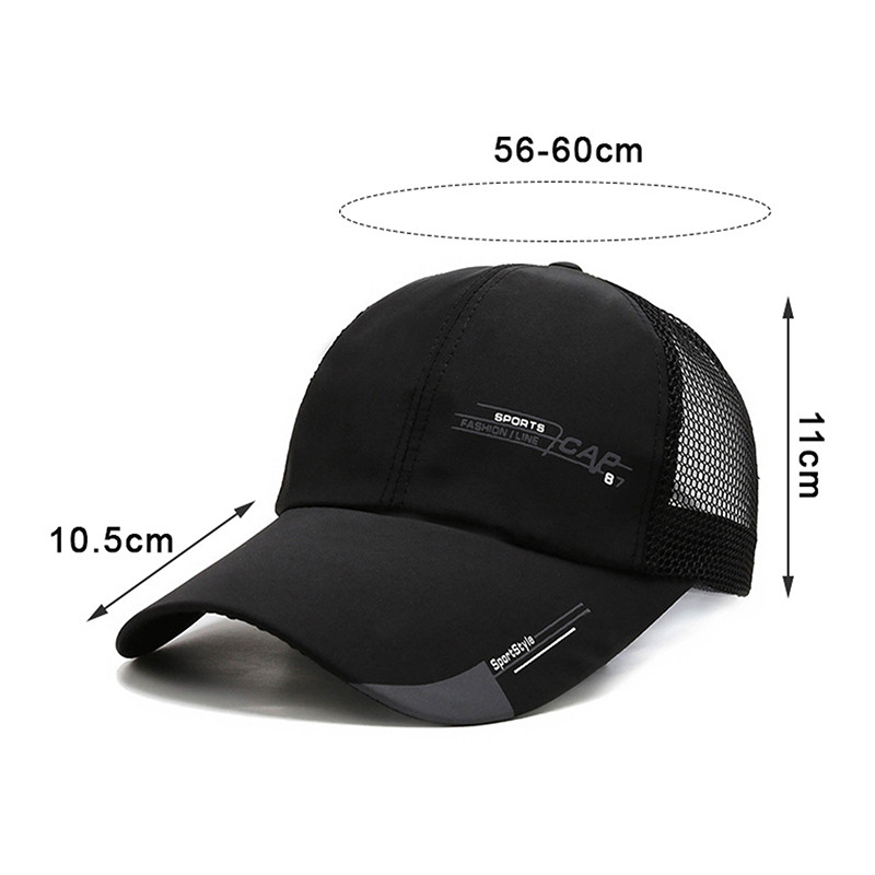 Pălărie de camioner simplă șapcă de baseball solidă șapci de protecție solară cu plasă respirabilă cu etichetă Stick Snapback șapcă de soare de vară, golf, pălărie de baseball