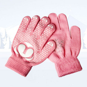 Γάντια καρπού καλλιτεχνικού πατινάζ στον πάγο Προπόνηση Ζεστό προστατευτικό χεριών Θερμική ασφάλεια για παιδιά Ενήλικα κορίτσι Αγόρι Rhinestone Αντικολλητικό SML
