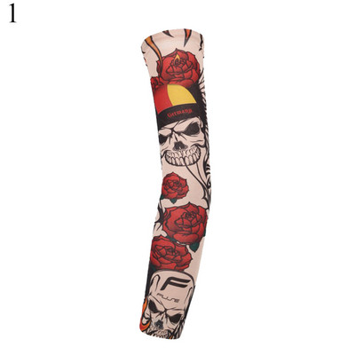 1PC Street Tattoo Hand Sleeves Sun Κάλυμμα βραχίονα προστασίας από υπεριώδη ακτινοβολία Άνευ ραφής αντηλιακό ιππασίας για εξωτερικούς χώρους Αντηλιακά μανίκια βραχίονα Glover για άνδρες γυναίκες