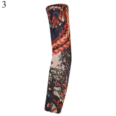 1PC Street Tattoo Hand Sleeves Sun Κάλυμμα βραχίονα προστασίας από υπεριώδη ακτινοβολία Άνευ ραφής αντηλιακό ιππασίας για εξωτερικούς χώρους Αντηλιακά μανίκια βραχίονα Glover για άνδρες γυναίκες