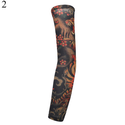 1PC Street Tattoo Hand Sleeves Sun Κάλυμμα βραχίονα προστασίας από υπεριώδη ακτινοβολία Άνευ ραφής αντηλιακό ιππασίας για εξωτερικούς χώρους Αντηλιακά μανίκια βραχίονα Glover για άνδρες γυναίκες