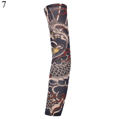 1PC Street Tattoo Hand Sleeves Sun Κάλυμμα βραχίονα προστασίας από υπεριώδη ακτινοβολία Άνευ ραφής αντηλιακό ιππασίας για εξωτερικούς χώρους Αντηλιακά μανίκια βραχίονα Glover για άνδρες γυναίκες