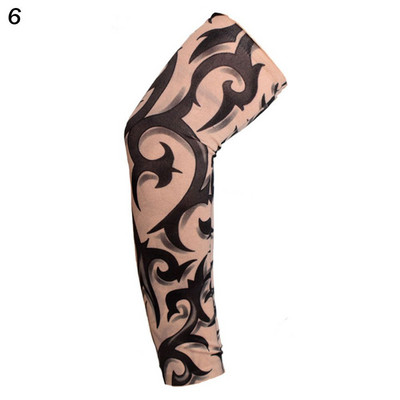 1PC Street Tattoo Hand Sleeves Sun Κάλυμμα βραχίονα προστασίας από υπεριώδη ακτινοβολία Άνευ ραφής αντηλιακό ιππασίας για εξωτερικούς χώρους Αντηλιακά μανίκια βραχίονα Glover για άνδρες γυναίκες