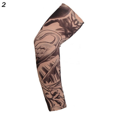 1PC Street Tattoo Hand Sleeves Sun Κάλυμμα βραχίονα προστασίας από υπεριώδη ακτινοβολία Άνευ ραφής αντηλιακό ιππασίας για εξωτερικούς χώρους Αντηλιακά μανίκια βραχίονα Glover για άνδρες γυναίκες