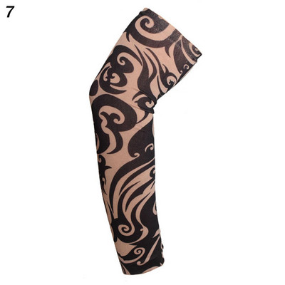 1PC Street Tattoo Hand Sleeves Sun Κάλυμμα βραχίονα προστασίας από υπεριώδη ακτινοβολία Άνευ ραφής αντηλιακό ιππασίας για εξωτερικούς χώρους Αντηλιακά μανίκια βραχίονα Glover για άνδρες γυναίκες