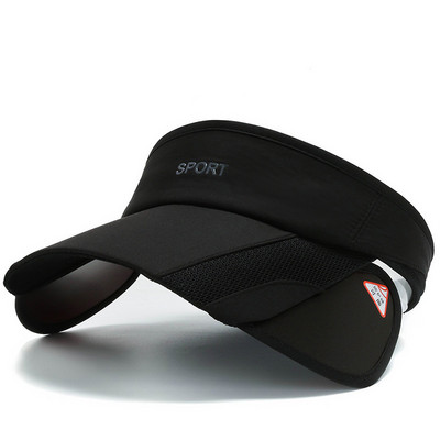 Sport Tennis Jooksmine Golfi Müts UV-kaitse Välispesapallimüts Tühi ülaosa Reguleeritavad visiirid Mütsid Naiste peakatted Topid Chapeau