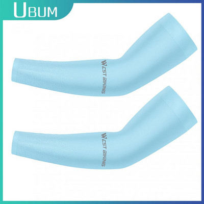 2TK Ice Silk Päikesekaitse Varrukad Meeste Jalgrattasõit Sport Elastsed Käekaitsmed Kiiresti kuivav higi imav jahutusvarrukate kate