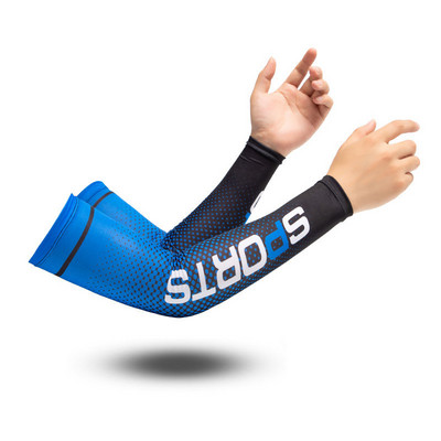 2023Uus Ice Silk Sleeve päikesekaitsekreem mansett UV päikesekaitsega varrukad libisemisvastased meeste naiste pikad kindad õues, lahe sport jalgrattasõit