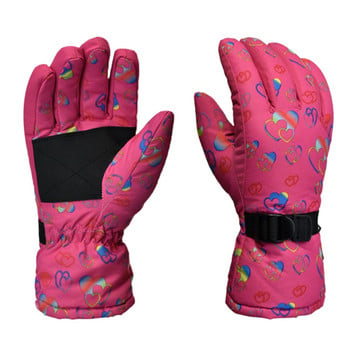 Ανδρικά Γυναικεία Χειμερινά Αδιάβροχα Γάντια Snowboard Χρώμα Αντίθεσης Θερμική Ζεστή Επένδυση Ρυθμιζόμενα Γάντια σκι εξωτερικού χώρου
