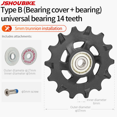 JSHOUBIKE jalgratta rihmaratta laagriratas 11T 12T 13T14T15T16T17T maanteeratta juhtratas Shimano Sram MTB Jockey tagumise käiguvahetaja jaoks