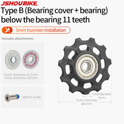 JSHOUBIKE jalgratta rihmaratta laagriratas 11T 12T 13T14T15T16T17T maanteeratta juhtratas Shimano Sram MTB Jockey tagumise käiguvahetaja jaoks