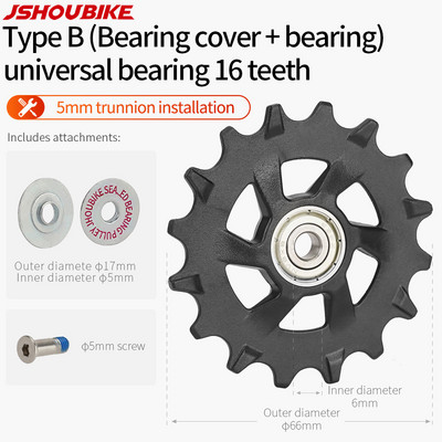 JSHOUBIKE jalgratta rihmaratta laagriratas 11T 12T 13T14T15T16T17T maanteeratta juhtratas Shimano Sram MTB Jockey tagumise käiguvahetaja jaoks