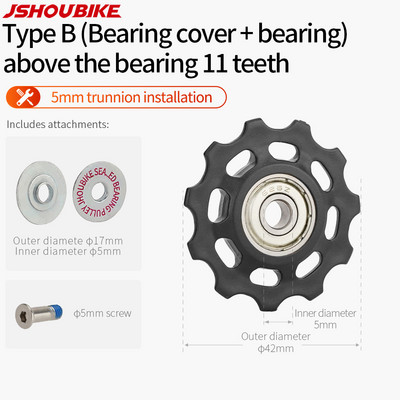 JSHOUBIKE jalgratta rihmaratta laagriratas 11T 12T 13T14T15T16T17T maanteeratta juhtratas Shimano Sram MTB Jockey tagumise käiguvahetaja jaoks