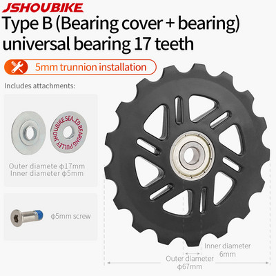 JSHOUBIKE jalgratta rihmaratta laagriratas 11T 12T 13T14T15T16T17T maanteeratta juhtratas Shimano Sram MTB Jockey tagumise käiguvahetaja jaoks