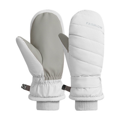Ски ръкавици за възрастни със сензорен екран за жени, удебелени, водоустойчиви, единична и двойна дъска, пет пръста, топло каране, зимни