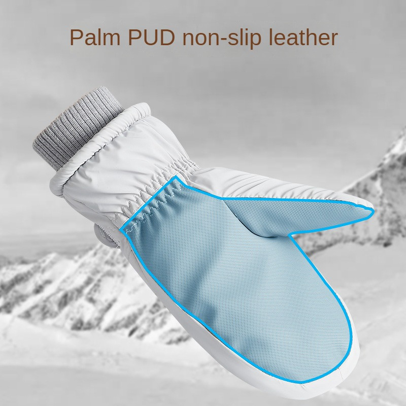 Slēpošanas cimdi pieaugušajiem ar skārienekrānu sievietēm, sabiezināti, ūdensnecaurlaidīgi, vienvietīgi un divkārši, pieci pirksti, silti jāšana, ziema