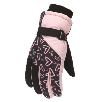 Зима на открито Момчета Момичета Кънки на сняг Сноуборд Ветроустойчиви топли ръкавици Идеални за деца от 5 до 9 години