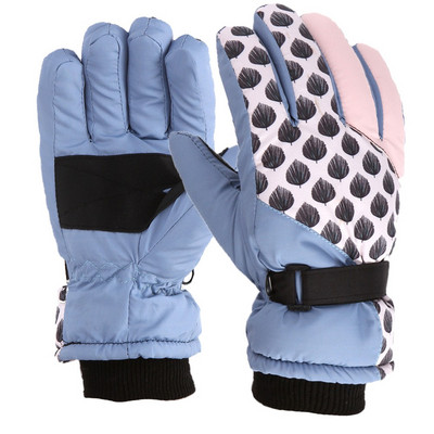 Winter Outdoor Boys Girls Snow Skating Snowboarding Windproof Warm Gloves Perfect For 5 To 9 Years Old Kids