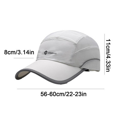 Dry Fit mütsid välimüts suveks Ultra õhukesed hingavad kaasaskantavad kiiresti kuivavad peakatted tennisegolfi jaoks naistele meestele kuuma ilmaga