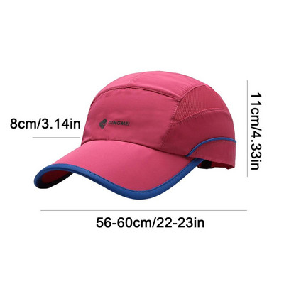 Dry Fit mütsid välimüts suveks Ultra õhukesed hingavad kaasaskantavad kiiresti kuivavad peakatted tennisegolfi jaoks naistele meestele kuuma ilmaga