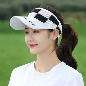 Καλοκαιρινό καπέλο γκολφ Γυναικείο καπέλο μονόχρωμο ελαστικό βελονάκι Γυναικείο αθλητικό γείσο για κορίτσια Αδειανό καπάκι