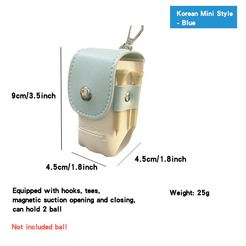 Golfa soma, maza jostasvieta, golfa bumbiņu soma Mini galvaskausa galvas smaidoša seja Vairāku stilu golfa dubultā bumbiņu soma Golfa āra sporta bumbu soma