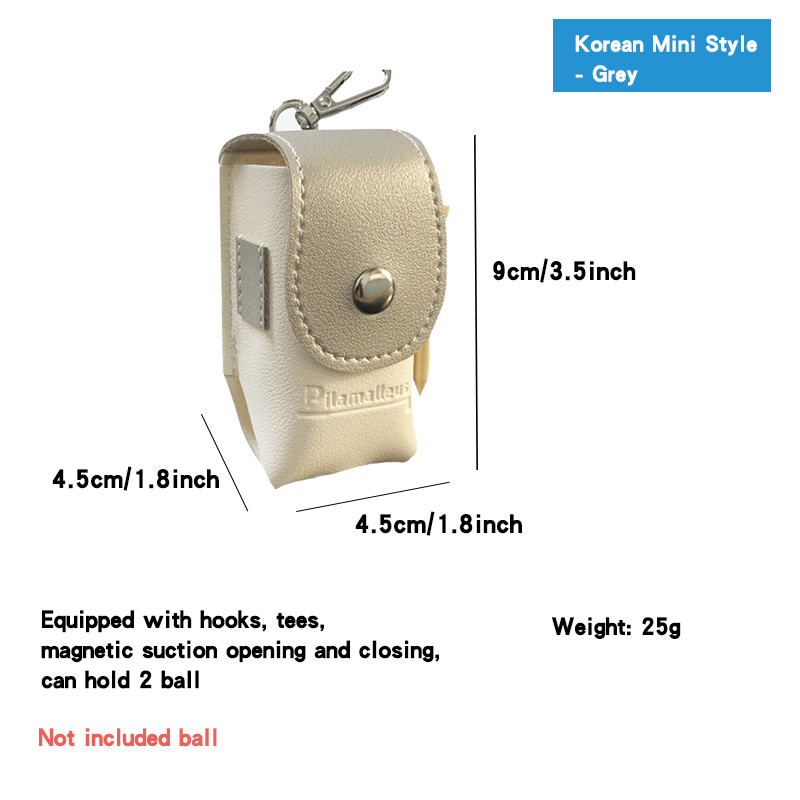 Golfa soma, maza jostasvieta, golfa bumbiņu soma Mini galvaskausa galvas smaidoša seja Vairāku stilu golfa dubultā bumbiņu soma Golfa āra sporta bumbu soma