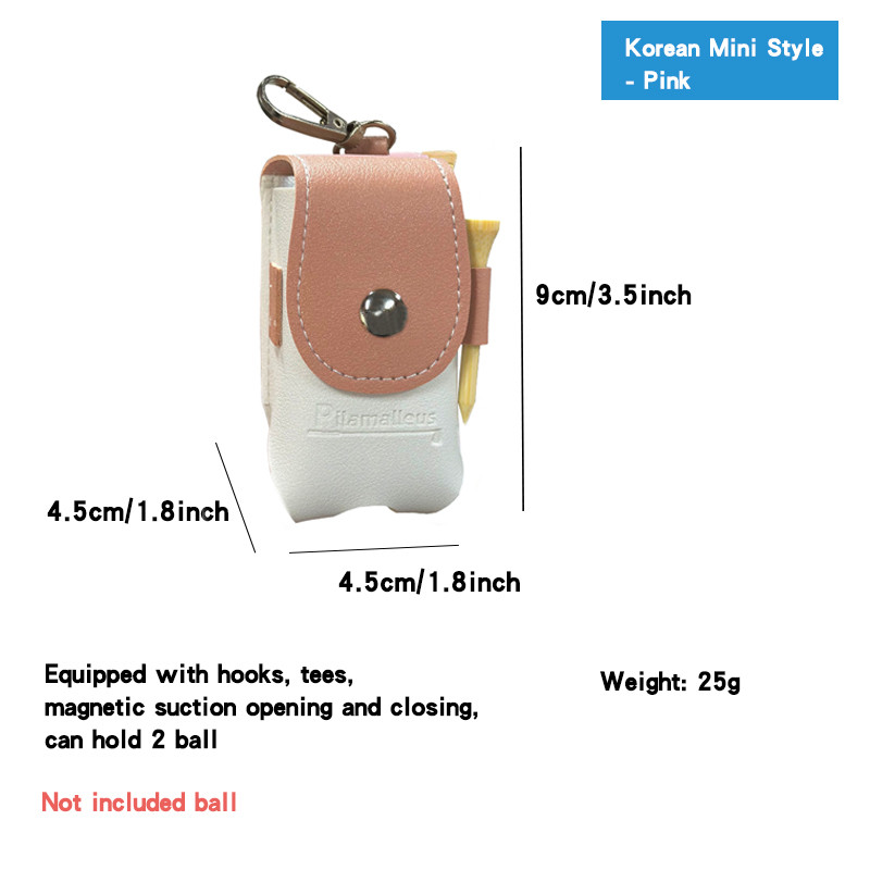 Golfa soma, maza jostasvieta, golfa bumbiņu soma Mini galvaskausa galvas smaidoša seja Vairāku stilu golfa dubultā bumbiņu soma Golfa āra sporta bumbu soma