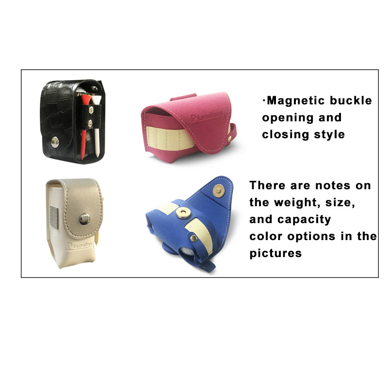 Golfa soma, maza jostasvieta, golfa bumbiņu soma Mini galvaskausa galvas smaidoša seja Vairāku stilu golfa dubultā bumbiņu soma Golfa āra sporta bumbu soma