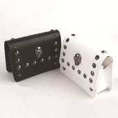 Golf távolságmérő bőrtáska koponya mágneses záródású tartó tok távolságmérő hordtáska lézeres távolságmérő öv deréktáska