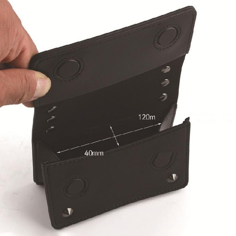 Golfa tālmēra ādas soma galvaskausa magnētiskā aizdares turētāja futrālis tālmēra pārnēsāšanas soma lāzera attāluma mērītājs jostas jostas soma