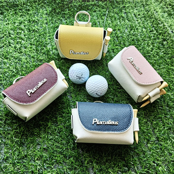 Мини чанта за топка за голф Чанта за кръста за голф Преносима многостилова чанта за съхранение Подарък за играч на голф с 2 държача за тениски Доставки за аксесоари за голф