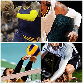 WorthWhile 1PC Sports Handcompress Sleeve Basketball Cycling Arm Warmer Summer Running UV Protection Volleyball Αντηλιακό