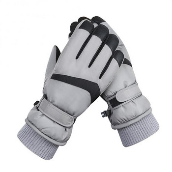 Ски ръкавици против приплъзване Плюшени ръкавици с висока плътност Студоустойчиви ръкавици Водоустойчиви ръкавици за каране Pu Outdoor ръкавици Удебелени