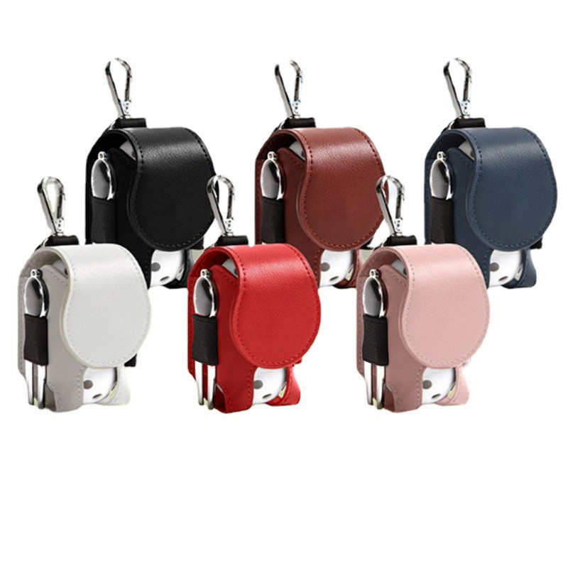 PU nahast golfipallikonteiner metallist pandlaga vöökohal rippuva golfipalli hoiukotiga Mini universaalsed sporditarvikud