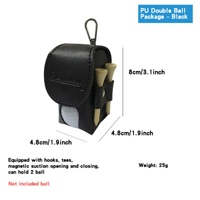 Τσάντα Mini Golf Ball With Carabiner Waist Bag PU Δερμάτινο/Πολυεστερικό Πρόσωπο Πολλαπλές Επιλέξτε φορητά αξεσουάρ γκολφ εξωτερικού χώρου