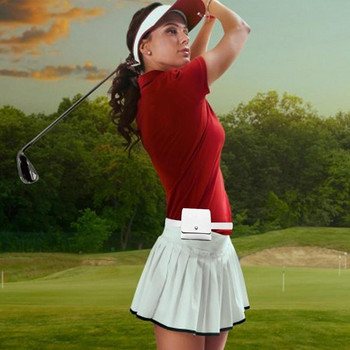 1 бр. кожена чанта за голф далекомер, калъф с държач с магнитно закопчаване, чанта за носене, удароустойчива, водоустойчива PU кожена чанта за пояс