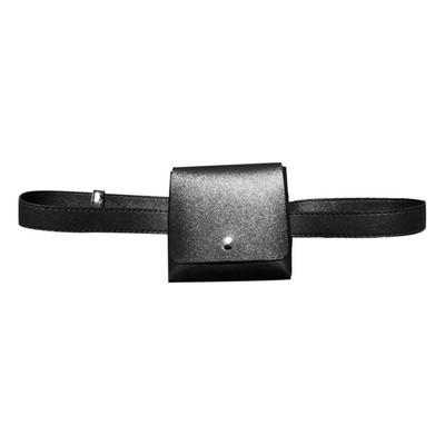 1db Golf távolságmérő bőrtáska mágneses záródású tartótok, hordtáska ütésálló, vízálló PU bőr derék Fanny csomag