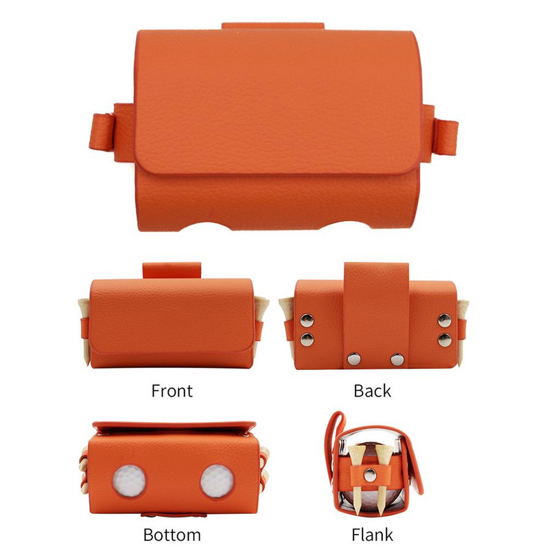 Ādas golfa soma āra sportam, golfa viduklis, golfa T-krekls, mini kabatas golfs, viegla ādas soma golfa daudzpusībai.