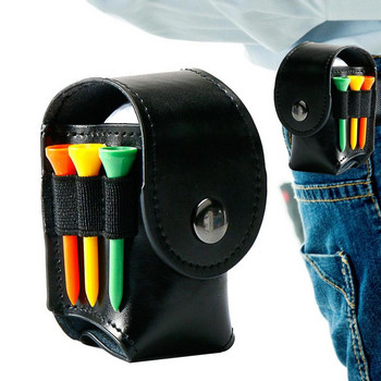 Държач за голф топки и тениски от телешка кожа Divot Чанта за носене на инструменти Чанта Калъф за съхранение (произволен цвят на аксесоарите)