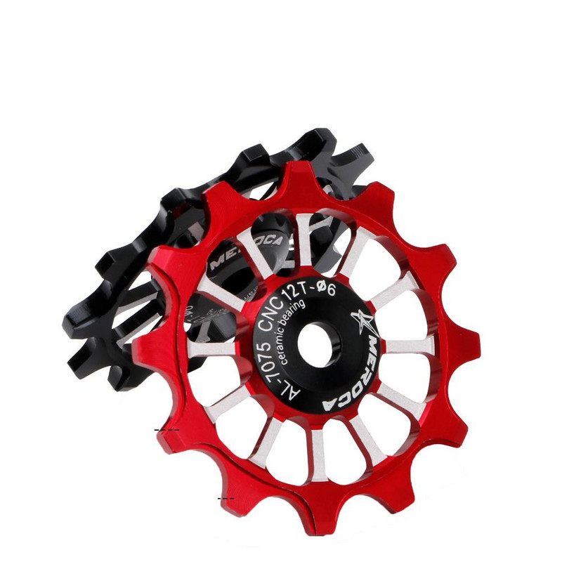Kerámia csapágy MTB kerékpár ötvözet hátsó váltótárcsa 12T országúti kerékpár vezetőgörgő