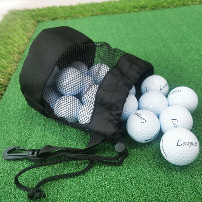 Golfipallikotid Pingutusnöör Golfipalli kott Konteiner Kaasaskantav Korraldaja Golfisärkide Panipaik Fitness Pesu Sport