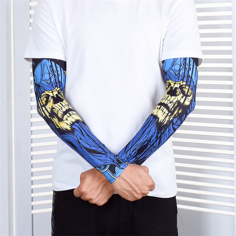 Tatuiruotės Rankovės Vyriški Apsauga Lauko Dviratininko Pirštinės Vairavimas Apsauginis kremas Žvejyba Ilgomis rankovėmis Ledinis Šilkas Vasara Moterims Rankovės Rankovės