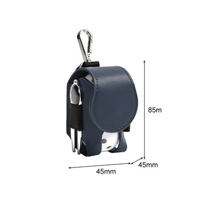 Φορητή θήκη αποθήκευσης μπάλα του γκολφ Γκολφ τσάντα θήκης μέσης γκολφ Μίνι δοχείο τσέπης με μεταλλική πόρπη Δερμάτινη θήκη γκολφ μέσης