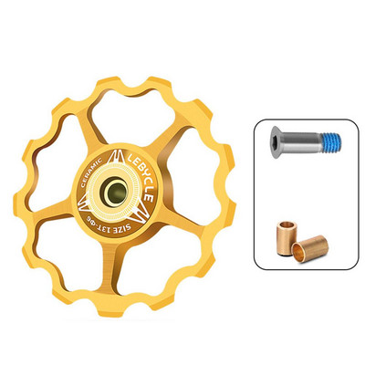 MTB 9T 11T 13T 15T velosipēda aizmugurējā pārslēdzēja riteņa keramikas gultņa skriemelis CNC šosejas velosipēda vadotnes veltņa tukšgaitas daļas riteņbraukšanas piederums
