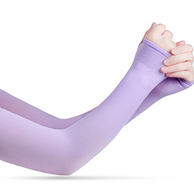1 pereche de mâneci de braț unisex protecție solară UV răcire gheață mătase mâneci de braț acoperire ciclism în aer liber alergare pescuit protecție UV