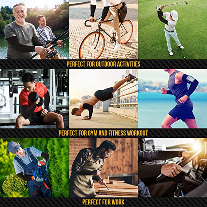 1 pereche de mâneci de braț unisex protecție solară UV răcire gheață mătase mâneci de braț acoperire ciclism în aer liber alergare pescuit protecție UV